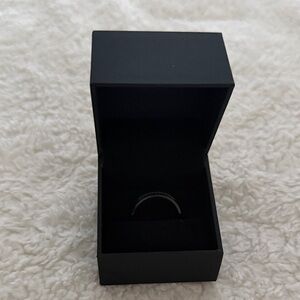 Zales Black and Silver Men's Ring